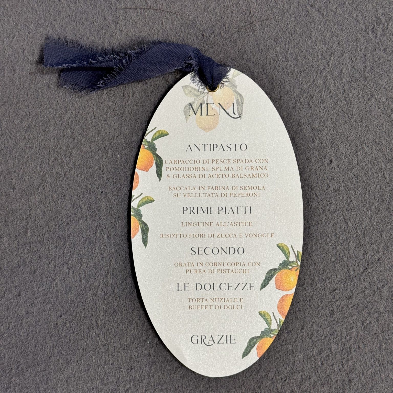 menù matrimonio personalizzato amalfi coast elegante