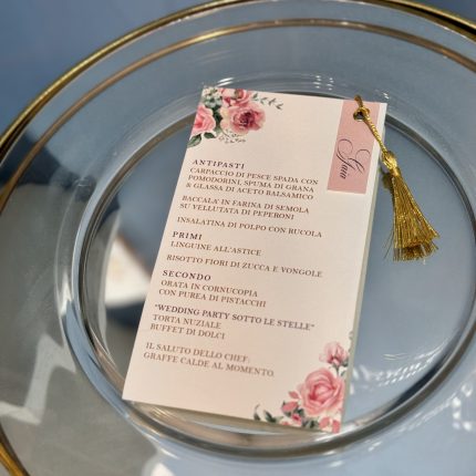 Menù "Dreamy Pink Rose"